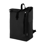 Sac à dos roll-top en polyester, fermeture éclair verticale première vue
