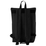 Sac à dos roll-top en polyester, fermeture éclair verticale troisième vue