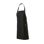 Tablier en coton recyclé à tour de cou 180 g/m² couleur noir