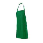 Tablier en coton recyclé à tour de cou 180 g/m² couleur vert