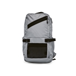 Sac à dos en RPET à compartiment pour ordinateur d'une capacité de 18L couleur gris vue frontale