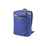 Sac à dos en coton recyclé à détails en cuir recyclé 340 g/m² 17” couleur bleu