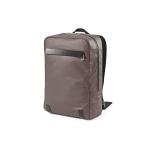 Sac à dos en coton recyclé à détails en cuir recyclé 340 g/m² 17” couleur gris