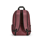 Sac à dos 22 L en nylon recyclé, fermetures éclair imperméables 15,6'' couleur bordeaux vue arrière