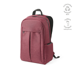 Sac à dos 22 L en nylon recyclé, fermetures éclair imperméables 15,6'' couleur bordeaux
