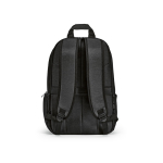 Sac à dos 22 L en nylon recyclé, fermetures éclair imperméables 15,6'' couleur noir vue arrière
