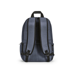 Sac à dos 22 L en nylon recyclé, fermetures éclair imperméables 15,6'' couleur bleu vue arrière