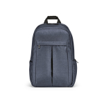 Sac à dos 22 L en nylon recyclé, fermetures éclair imperméables 15,6'' couleur bleu vue frontale