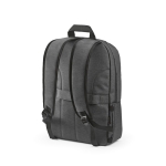 Sac à dos 22L en nylon recyclé à fermetures éclair imperméables 15,6” couleur gris foncé deuxième vue