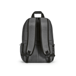 Sac à dos 22 L en nylon recyclé, fermetures éclair imperméables 15,6'' couleur gris foncé vue arrière