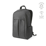 Sac à dos 22 L en nylon recyclé, fermetures éclair imperméables 15,6'' couleur gris foncé
