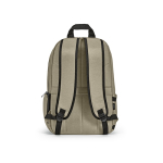 Sac à dos 22 L en nylon recyclé, fermetures éclair imperméables 15,6'' couleur camel vue arrière