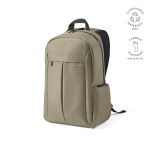 Sac à dos 22 L en nylon recyclé, fermetures éclair imperméables 15,6'' couleur camel