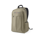 Sac à dos 22L en nylon recyclé à fermetures éclair imperméables 15,6” couleur camel