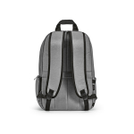 Sac à dos 22 L en nylon recyclé, fermetures éclair imperméables 15,6'' couleur gris clair vue arrière