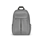 Sac à dos 22 L en nylon recyclé, fermetures éclair imperméables 15,6'' couleur gris clair vue frontale