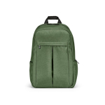 Sac à dos 22 L en nylon recyclé, fermetures éclair imperméables 15,6'' couleur vert militaire vue frontale