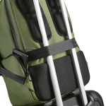 Sac à dos pour PC 15,6” en nylon recyclé bicolore imperméable couleur vert militaire troisième vue