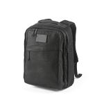 Sac à dos en coton recyclé à revêtement en cire 230 g/m² couleur noir