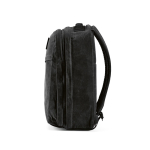 Sac à dos en coton recyclé à revêtement en cire 230 g/m² couleur noir quatrième vue