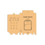 Sac à dos en coton recyclé à revêtement en cire 230 g/m²