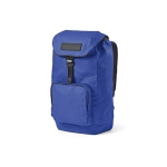 Sac à dos en coton recyclé imperméable à boucle 240 g/m² couleur bleu
