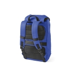 Sac à dos en coton recyclé imperméable à boucle 240 g/m² couleur bleu deuxième vue