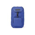 Sac à dos en coton recyclé imperméable à boucle 240 g/m² couleur bleu vue frontale