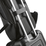 Sac à dos 20L en RPET à cadenas à chiffres et tissus anti-coupure 15,6” couleur gris foncé troisième vue
