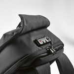 Sac à dos 20L en RPET à cadenas à chiffres et tissus anti-coupure 15,6” couleur gris foncé quatrième vue