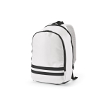 Sac à dos 18L en RPET à compartiment PC et bandes réfléchissantes couleur blanc