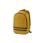 Sac à dos 18L en RPET à compartiment PC et bandes réfléchissantes couleur jaune foncé