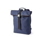 Sac à dos pour ordinateur 15,6” en cuir recyclé à dos rembourré couleur bleu