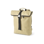 Sac à dos pour ordinateur 15,6” en cuir recyclé à dos rembourré couleur beige