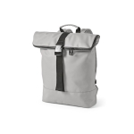 Sac à dos pour ordinateur 15,6” en cuir recyclé à dos rembourré couleur gris clair