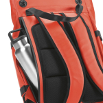 Sac à dos écologique imperméable avec fermeture magnétique pour PC 17” couleur rouge troisième vue