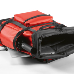 Sac à dos écologique imperméable avec fermeture magnétique pour PC 17” couleur rouge quatrième vue detaillée