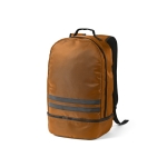 Sac à dos 25L en RPET à bandes réfléchissantes et poche à chaussures couleur marron