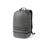Sac à dos 25L en RPET à bandes réfléchissantes et poche à chaussures couleur gris