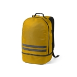 Sac à dos 25L en RPET à bandes réfléchissantes et poche à chaussures couleur jaune foncé