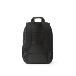Sac à dos 18 L en RPET 300D à compartiment frontal zippé 15,6'' couleur noir vue arrière