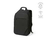 Sac à dos 18 L en RPET 300D à compartiment frontal zippé 15,6'' couleur noir