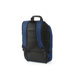 Sac à dos 18 L en RPET 300D à compartiment frontal zippé 15,6'' couleur bleu deuxième vue