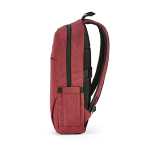 Sac à dos 18 L en RPET 300D à compartiment frontal zippé 15,6'' couleur rouge quatrième vue
