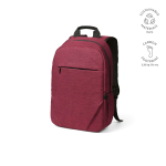 Sac à dos 18 L en RPET 300D à compartiment frontal zippé 15,6'' couleur rouge