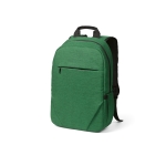 Sac à dos 18L en RPET 300D à compartiment frontal zippé 15,6” couleur vert