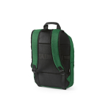 Sac à dos 18 L en RPET 300D à compartiment frontal zippé 15,6'' couleur vert deuxième vue