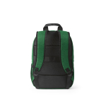 Sac à dos 18 L en RPET 300D à compartiment frontal zippé 15,6'' couleur vert vue arrière