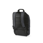 Sac à dos 18 L en RPET 300D à compartiment frontal zippé 15,6'' couleur gris foncé deuxième vue