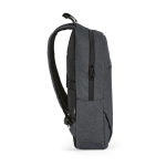 Sac à dos 18 L en RPET 300D à compartiment frontal zippé 15,6'' couleur gris foncé troisième vue